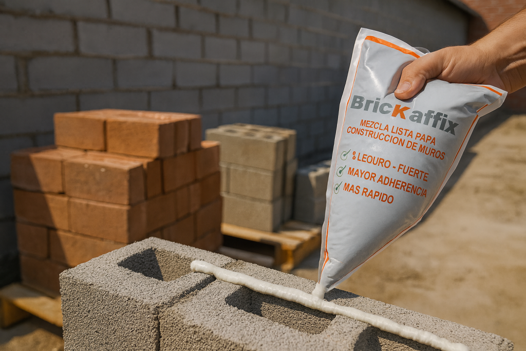 ¿Qué se necesita para pegar block? Cemento, cal, arena… ¿o solo Brickaffix?
