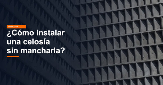 ¿Cómo instalar una celosía sin manchar el barro?