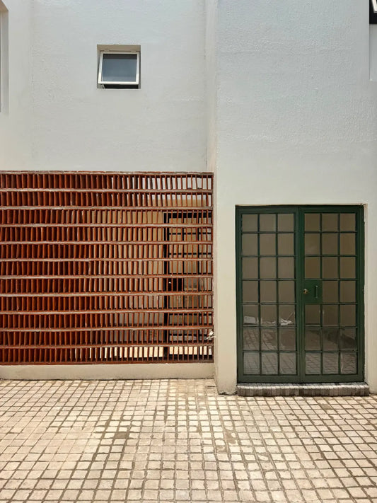 Celosía ladrillo de azotea de barro