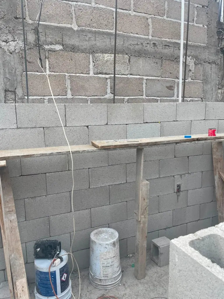 Muros de Block con Brickaffix en Casa Residencial en Chiapas